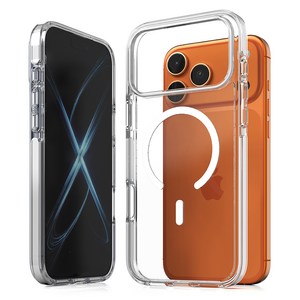 엑씨 에어프레임 범퍼 충격 강화 투명 맥세이프 호환 휴대폰 케이스