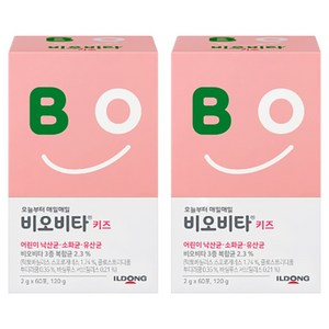비오비타 키즈 유산균 60p, 120g, 2개