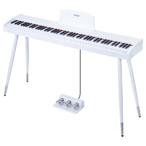 케나즈 모던 클래식 전자 디지털피아노 키보드 88건반, KDR130, 화이트, 1개