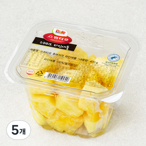 스위티오 후레쉬컷 파인애플, 400g, 5개