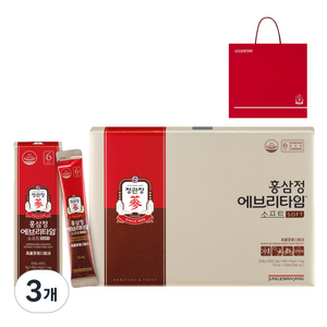 정관장 에브리타임 홍삼정소프트+쇼핑백, 200ml, 3개