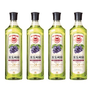 해표 포도씨유, 900ml, 4개