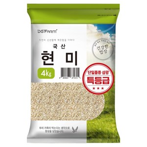 대구농산 건강한밥상 국산 특등급 현미, 4kg, 1개