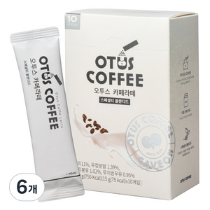 오투스커피 카페라떼, 15g, 10개입, 6개