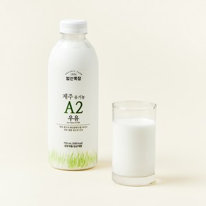 유기농 인증 제주 A2 우유, 750ml, 1개