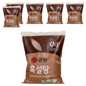 큐원 흑설탕, 1kg, 6개