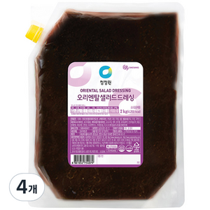 청정원 오리엔탈 샐러드 드레싱, 2kg, 4개