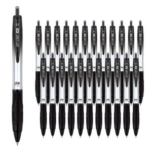 자바펜 제트라인ON 0.7mm, 검정, 24개