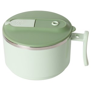 홈파워 스텐 304 전자레인지 찜용기, 그린, 1개, 15.5cm