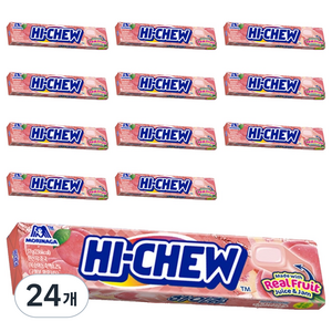 모리나가 하이츄 복숭아맛, 57g, 24개