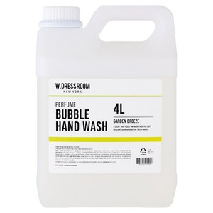 더블유드레스룸 퍼퓸 버블 핸드워시 리필 가든브리즈, 4L, 1개