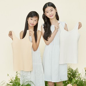 수아팜 여아용 코튼 학생 런닝브라 2종 세트