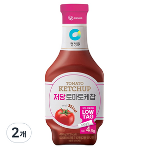 청정원 저당 토마토케찹, 490g, 2개