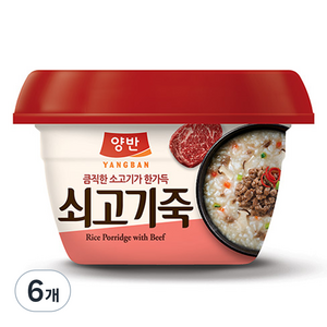 양반 쇠고기죽, 287.5g, 6개