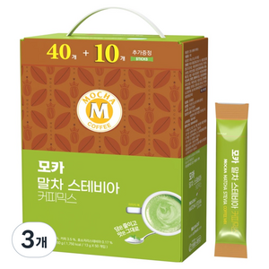 모카씨엔티 모카 말차 스테비아 커피믹스, 50개입, 13g, 3개