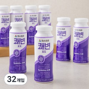 파스퇴르 쾌변 요구르트 포도 8입, 150ml, 32개