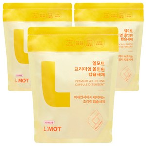 엘모트 프리미엄 올인원 캡슐세제, 30개입, 3개
