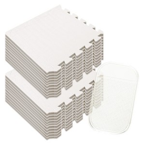 딩동펫 반려동물 퍼즐매트 논슬립 패드, 아이보리 + 랜덤 ..., 30 x 30 x ..., 20개