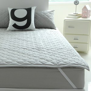 바숨 순면 누빔 침대 패드