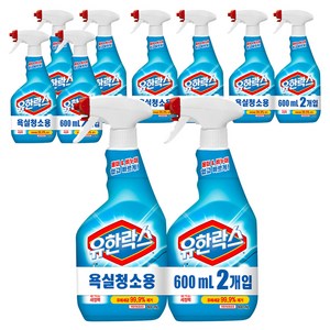 유한락스 욕실청소용 세정제, 600ml, 10개