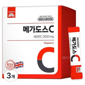 메가도스 비타민C 3000mg, 180g, 3개