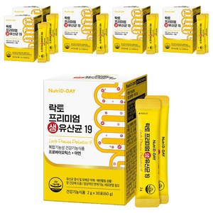 뉴트리디데이 락토 프리미엄 생유산균 19, 60g, 6개