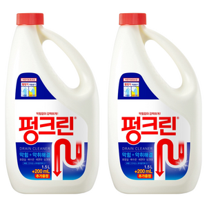 펑크린 배수구세정제, 1.7L, 2개