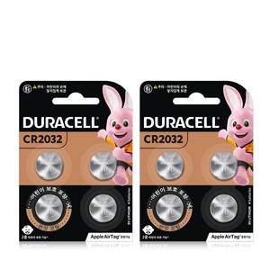듀라셀 쓴맛코팅 리튬 코인 건전지 CR2032, 4개입, 2개
