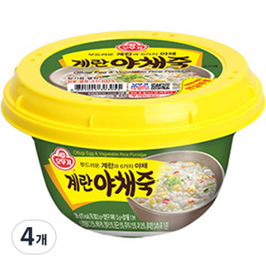 오뚜기 계란야채죽 상온, 285g, 4개