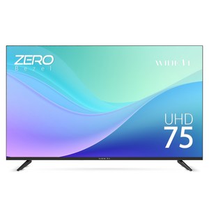 와이드뷰 4K LED TV, 190cm(75인치), 일반TV, 무타공 벽걸이형(추가비용발생), 방문설치