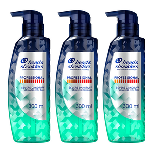 헤드앤숄더 프로페셔널 가려운 두피 케어 샴푸, 300ml, 3개