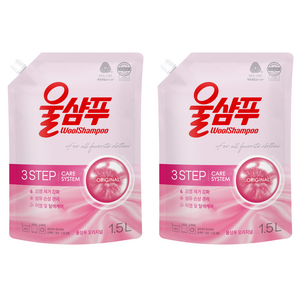 울샴푸 오리지널 리필, 1.5L, 2개