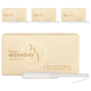 해피문데이 이지 탐폰, 라이트, 8개입, 4개