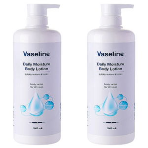 바세린 데일리 모이스처 바디 로션, 1L, 2개