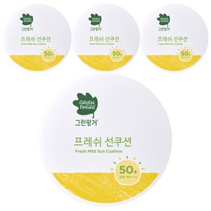 그린핑거 프레쉬 마일드 유아 선쿠션 SPF50+ PA++++, 12g, 4개