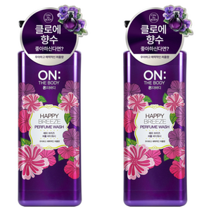 온더바디 퍼퓸 바디워시 해피 브리즈, 900g, 2개