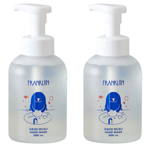 FRANKLIIN 핸드워시 거품형, 원료 본연의 향, 500ml, 2개