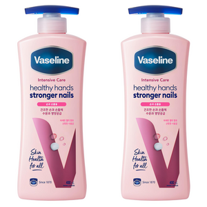 바세린 인텐시브 케어 헬씨 핸드 앤 스트롱거 네일 로션, 400ml, 2개