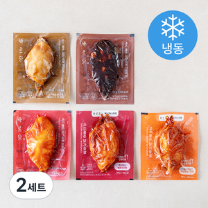 바르닭 소스품은 닭가슴살 100g x 5종 세트 (냉동)