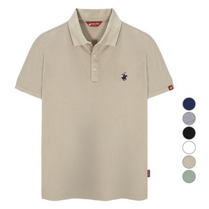 비버리힐스폴로클럽 남녀공용 자수 로고 PK 반팔 카라 티셔츠 CPX0T01