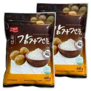 청은에프엔비 감자전분, 400g, 2개