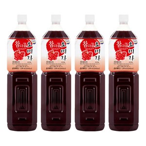 참다음 오미자 농축액, 1.5L, 4개