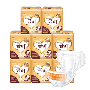 금비 남녀공용 프리미엄 와이드 매직밸트 성인기저귀, 특대형, 10매, 8개