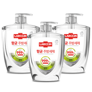 랩신 항균 주방세제 라임향, 750ml, 3개