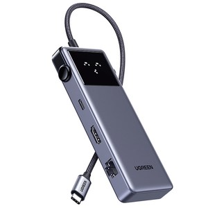 유그린 UNO 시리즈 7in1 HDMI PD 인터넷 랜카드 USB 멀티허브 독 CM888(45155)