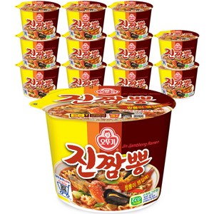 오뚜기 진짬뽕 컵라면 115g, 36개