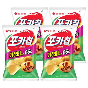 오리온 포카칩 어니언맛, 66g, 4개