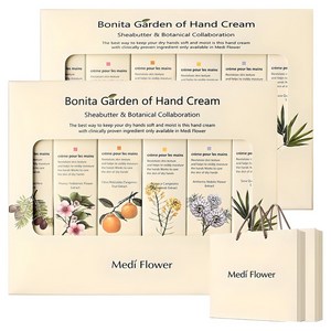 메디플라워 보니타가든 6종 핸드크림세트+쇼핑백, 2세트