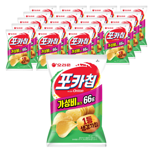 오리온 포카칩 어니언맛, 66g, 20개