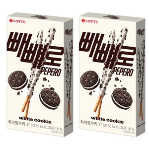 빼빼로 화이트쿠키, 37g, 2개